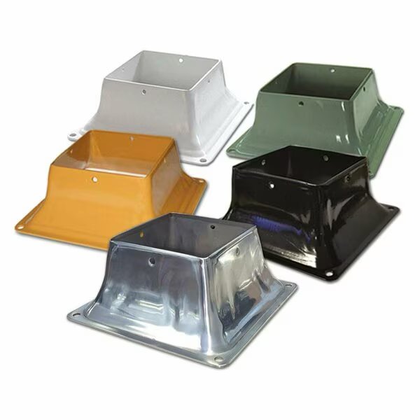 Post Base Steel Cedar 4x4in, Pylex, Mfr#: 13047